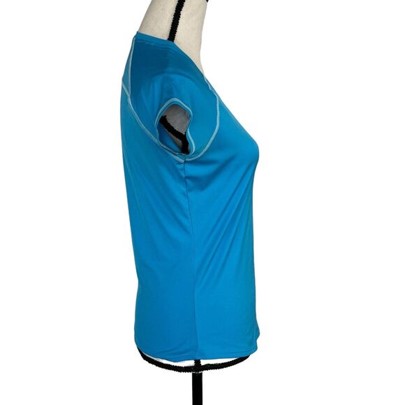 Under Armour Small Semi-Fitted Top Heat Gear Round Neck Stretch Quick Dry Womens - Picture 3 of 10